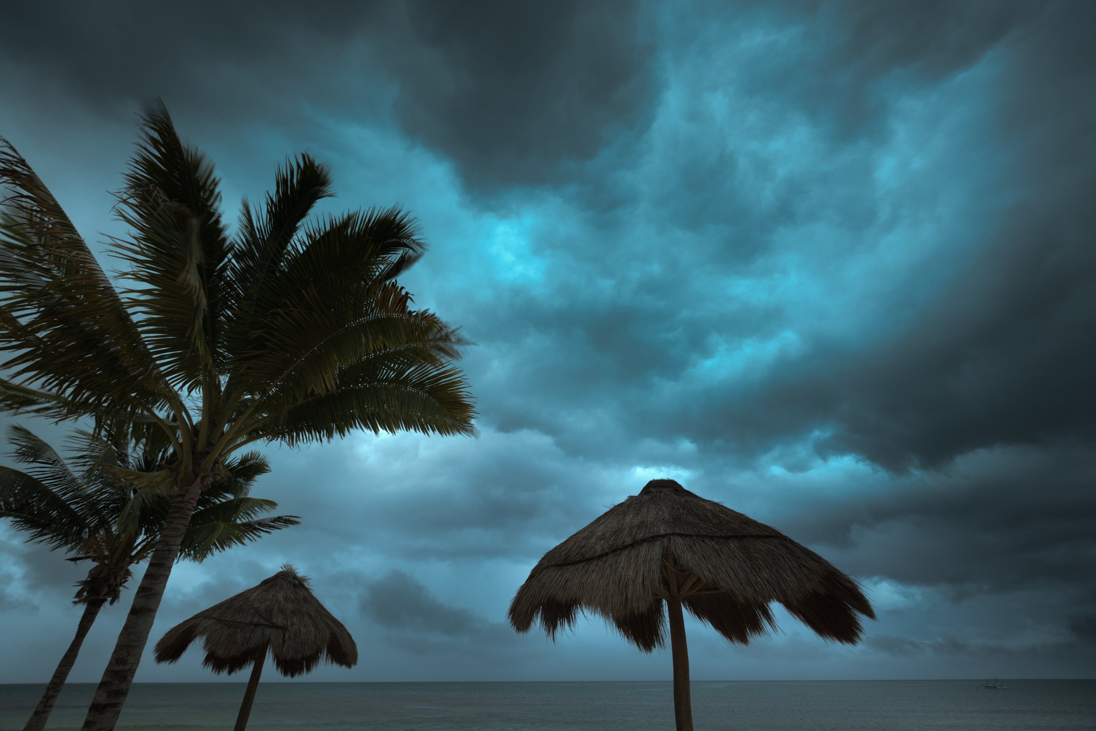 Hurricane Storm Season in Tropical Paradise